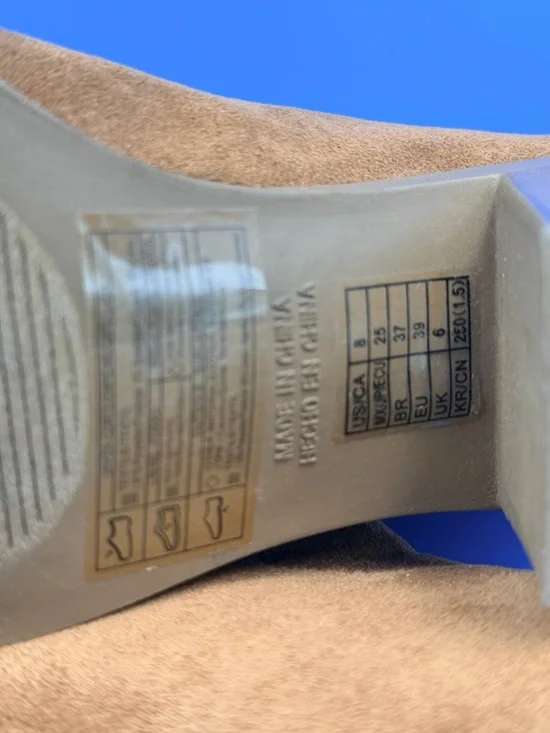 Forever 21 Faux Suede V-Cut Ankle Booties-Womens Size 8 - Picture 10 of 11